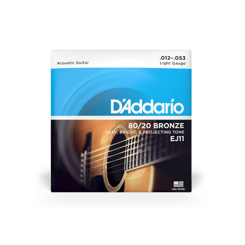 Daddario 다다리오 통기타/어쿠스틱 기타 줄 세트 EJ11