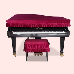 그랜드피아노 바로크식재주름 피아노 덮개/의자 커버세트 맞춤제작 #270